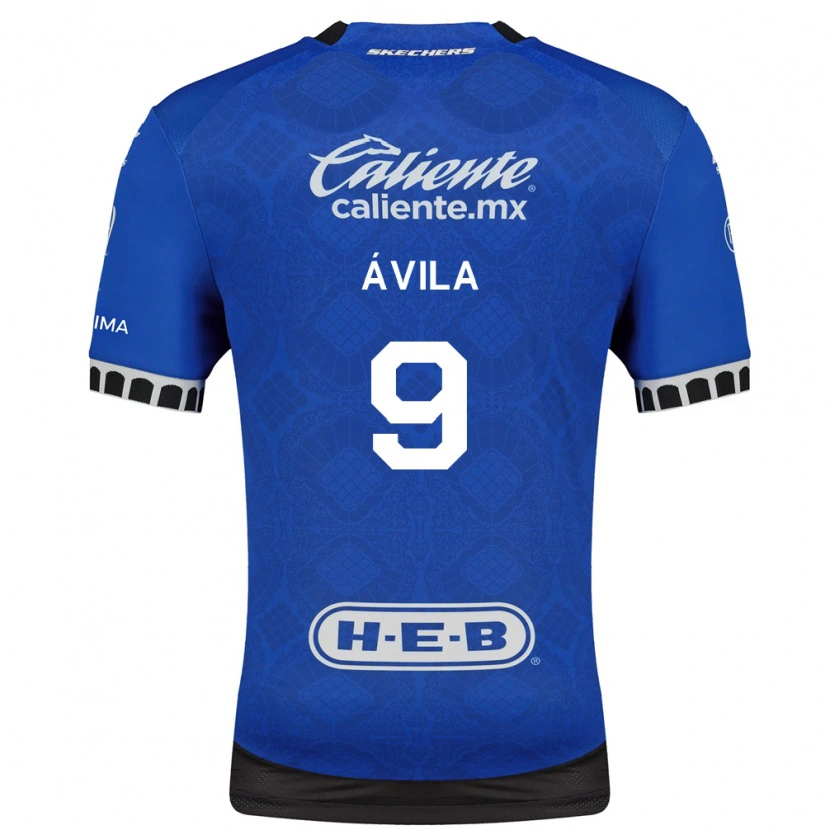 Danxen Mujer Camiseta Alí Ávila #9 Azul Real Blanco Negro 2ª Equipación 2026/27 La Camisa