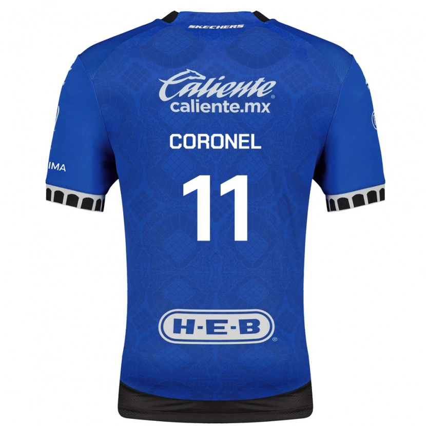 Danxen Mujer Camiseta Mateo Coronel #11 Azul Real Blanco Negro 2ª Equipación 2026/27 La Camisa