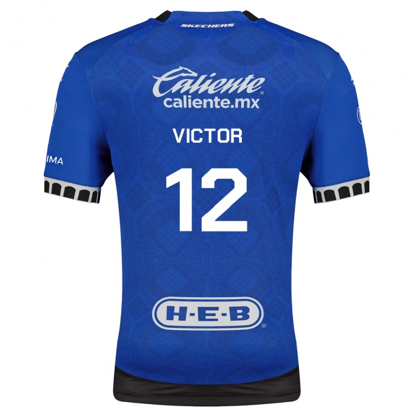 Danxen Mujer Camiseta Paulo Victor #12 Azul Real Blanco Negro 2ª Equipación 2026/27 La Camisa