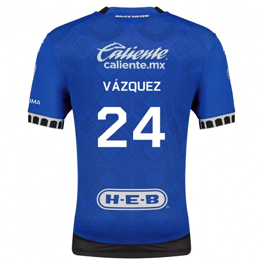 Danxen Mujer Camiseta Brayton Vázquez #24 Azul Real Blanco Negro 2ª Equipación 2026/27 La Camisa