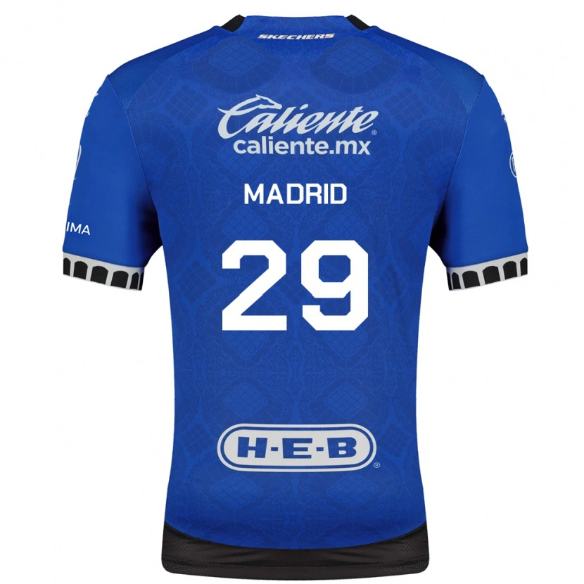 Danxen Mujer Camiseta Waldo Madrid #29 Azul Real Blanco Negro 2ª Equipación 2026/27 La Camisa