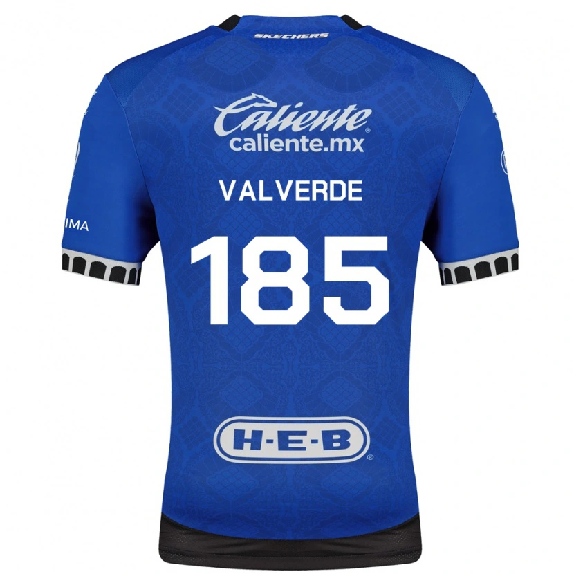 Danxen Mujer Camiseta Luis Valverde #185 Azul Real Blanco Negro 2ª Equipación 2026/27 La Camisa