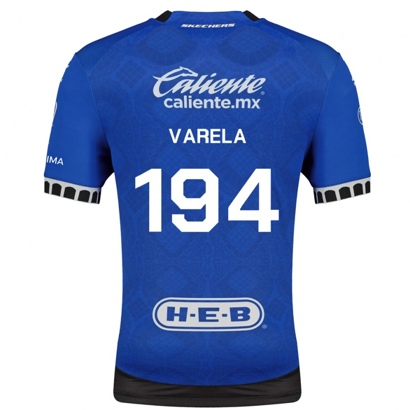 Danxen Mujer Camiseta José Varela #194 Azul Real Blanco Negro 2ª Equipación 2026/27 La Camisa