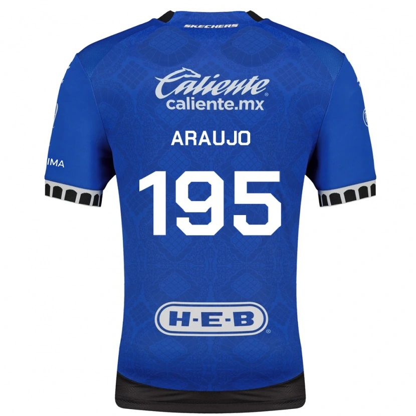 Danxen Mujer Camiseta Diego Araujo #195 Azul Real Blanco Negro 2ª Equipación 2026/27 La Camisa