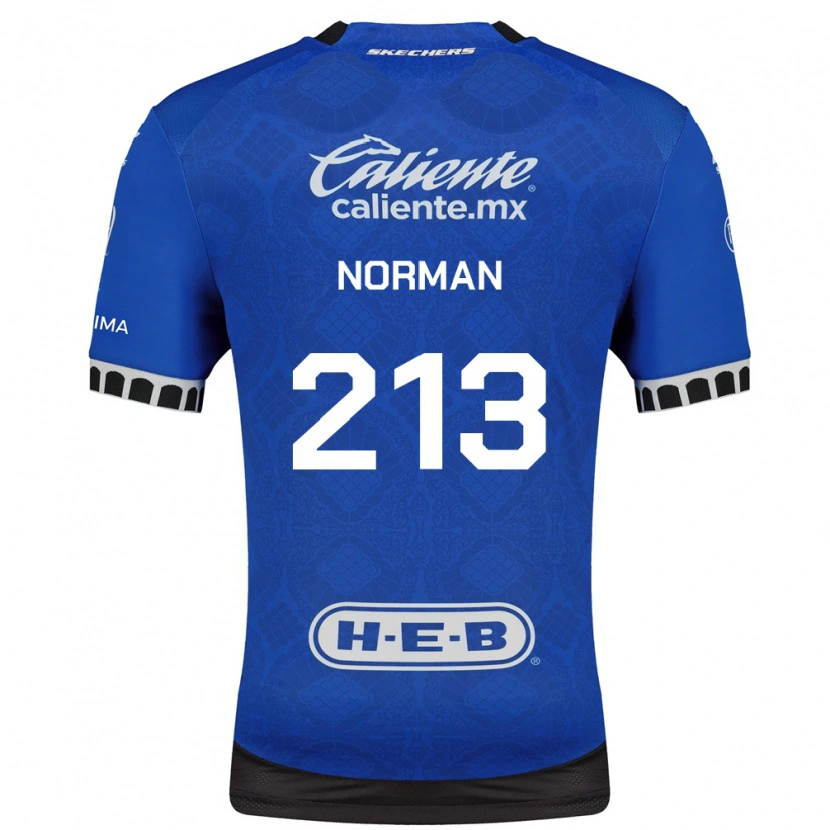 Danxen Mujer Camiseta Humberto Norman #213 Azul Real Blanco Negro 2ª Equipación 2026/27 La Camisa
