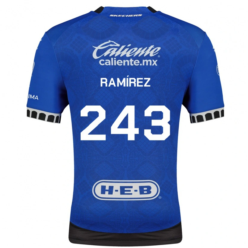 Danxen Mujer Camiseta Eleazar Ramírez #243 Azul Real Blanco Negro 2ª Equipación 2026/27 La Camisa