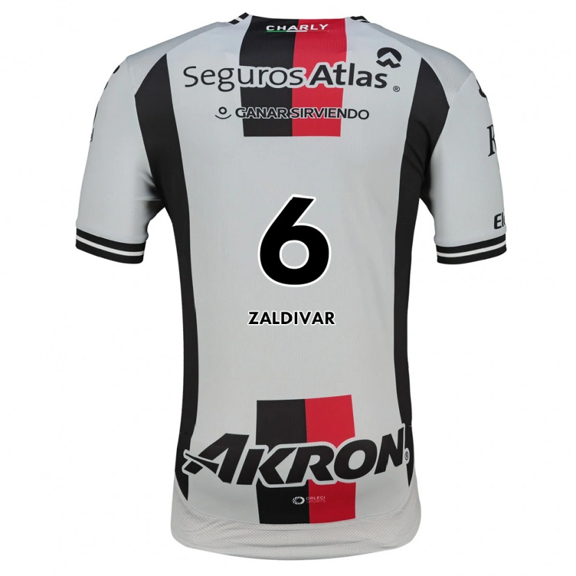 Danxen Mujer Camiseta Édgar Zaldívar #6 Blanco Rojo Negro 2ª Equipación 2026/27 La Camisa