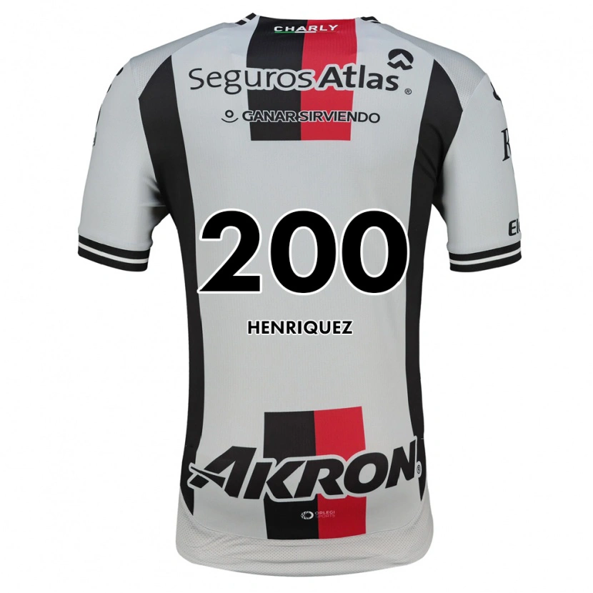 Danxen Mujer Camiseta Carlos Henríquez #200 Blanco Rojo Negro 2ª Equipación 2026/27 La Camisa