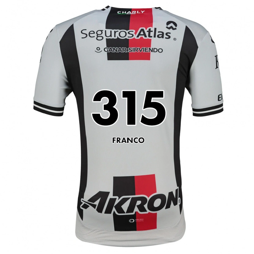 Danxen Mujer Camiseta César Franco #315 Blanco Rojo Negro 2ª Equipación 2026/27 La Camisa
