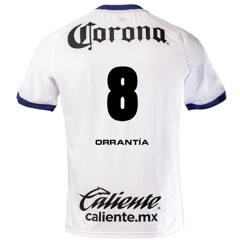 Danxen Mujer Camiseta Carlos Orrantia #8 Blanco Azul Negro 2ª Equipación 2026/27 La Camisa