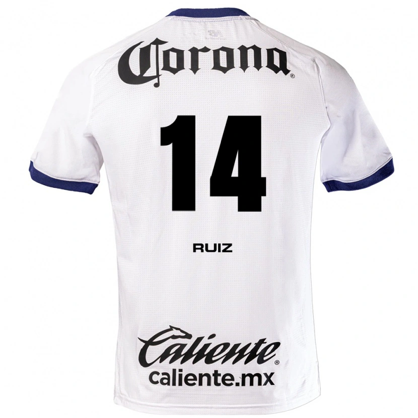 Danxen Mujer Camiseta Marcel Ruiz #14 Blanco Azul Negro 2ª Equipación 2026/27 La Camisa