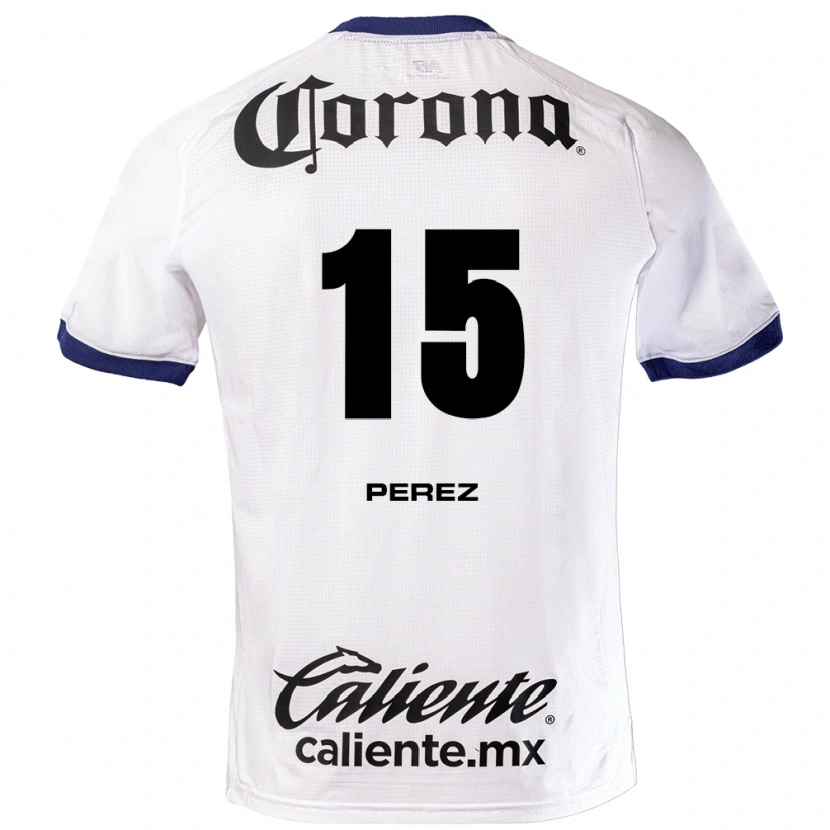 Danxen Mujer Camiseta Pável Pérez #15 Blanco Azul Negro 2ª Equipación 2026/27 La Camisa