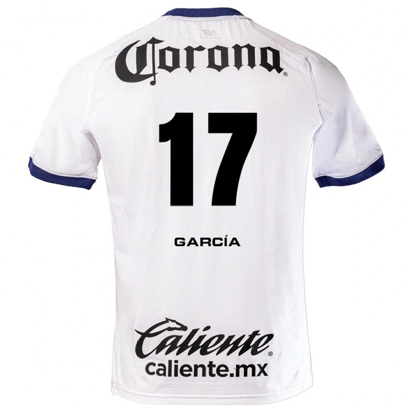 Danxen Mujer Camiseta Brian García #17 Blanco Azul Negro 2ª Equipación 2026/27 La Camisa