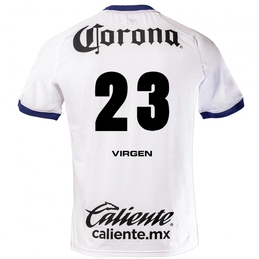 Danxen Mujer Camiseta Oswaldo Virgen #23 Blanco Azul Negro 2ª Equipación 2026/27 La Camisa