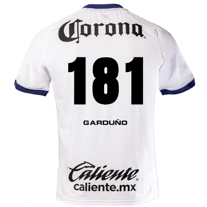 Danxen Mujer Camiseta Carlos Garduño #181 Blanco Azul Negro 2ª Equipación 2026/27 La Camisa