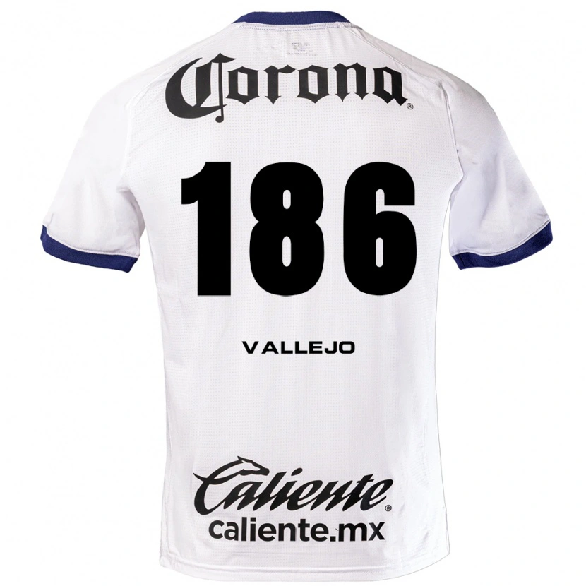 Danxen Mujer Camiseta Saúl Vallejo #186 Blanco Azul Negro 2ª Equipación 2026/27 La Camisa