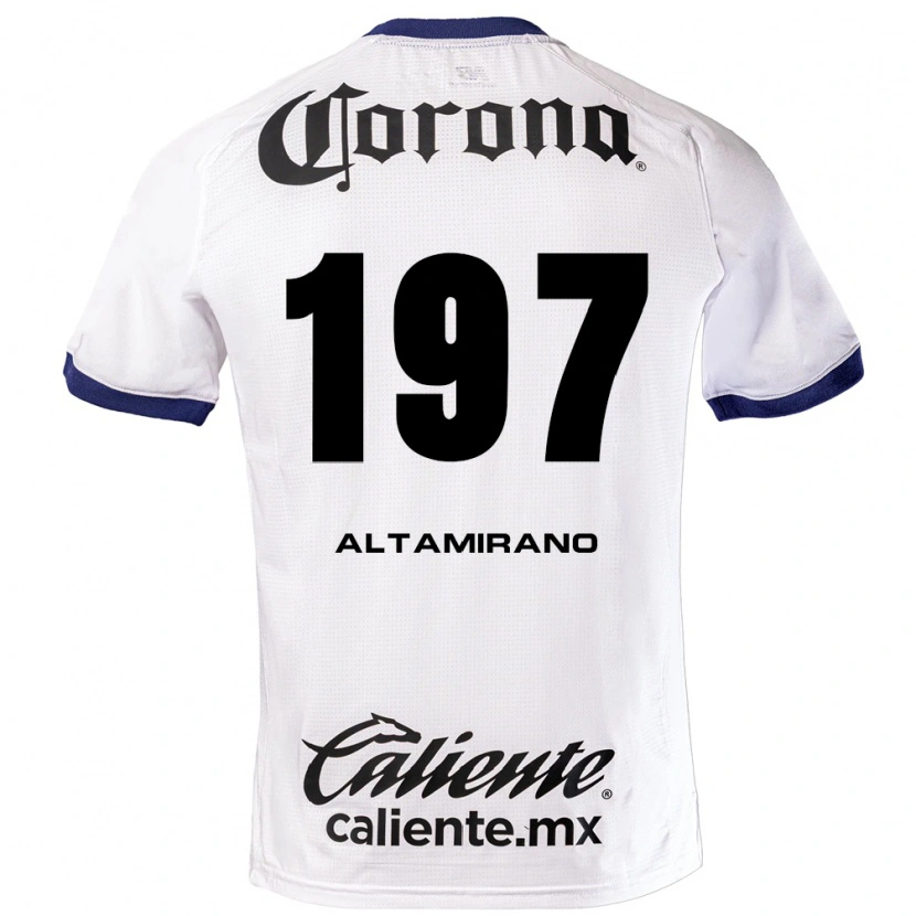 Danxen Mujer Camiseta Óscar Altamirano #197 Blanco Azul Negro 2ª Equipación 2026/27 La Camisa