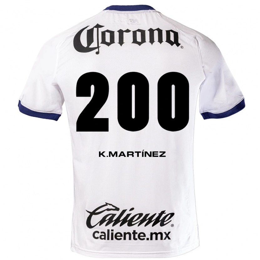 Danxen Mujer Camiseta Kevin Martínez #200 Blanco Azul Negro 2ª Equipación 2026/27 La Camisa
