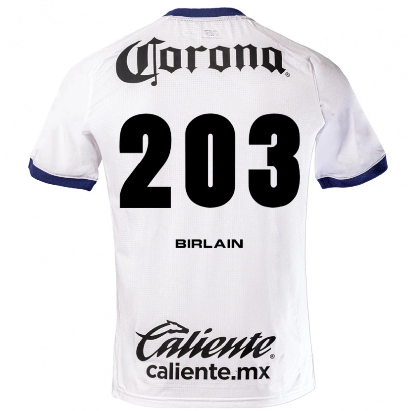 Danxen Mujer Camiseta Luca Birlain #203 Blanco Azul Negro 2ª Equipación 2026/27 La Camisa