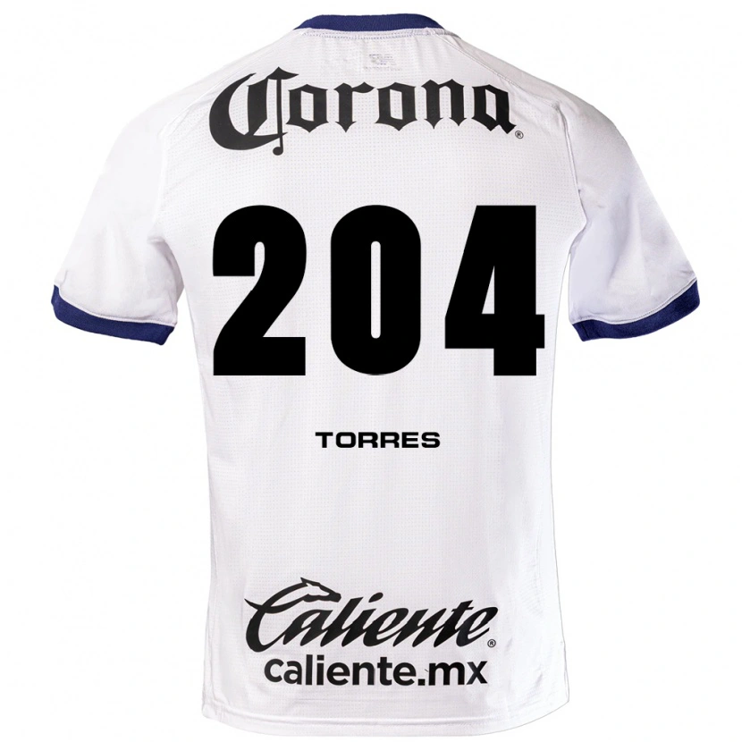 Danxen Mujer Camiseta Joaquín Torres #204 Blanco Azul Negro 2ª Equipación 2026/27 La Camisa