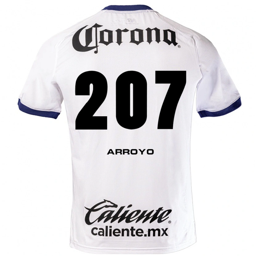 Danxen Mujer Camiseta José Arroyo #207 Blanco Azul Negro 2ª Equipación 2026/27 La Camisa