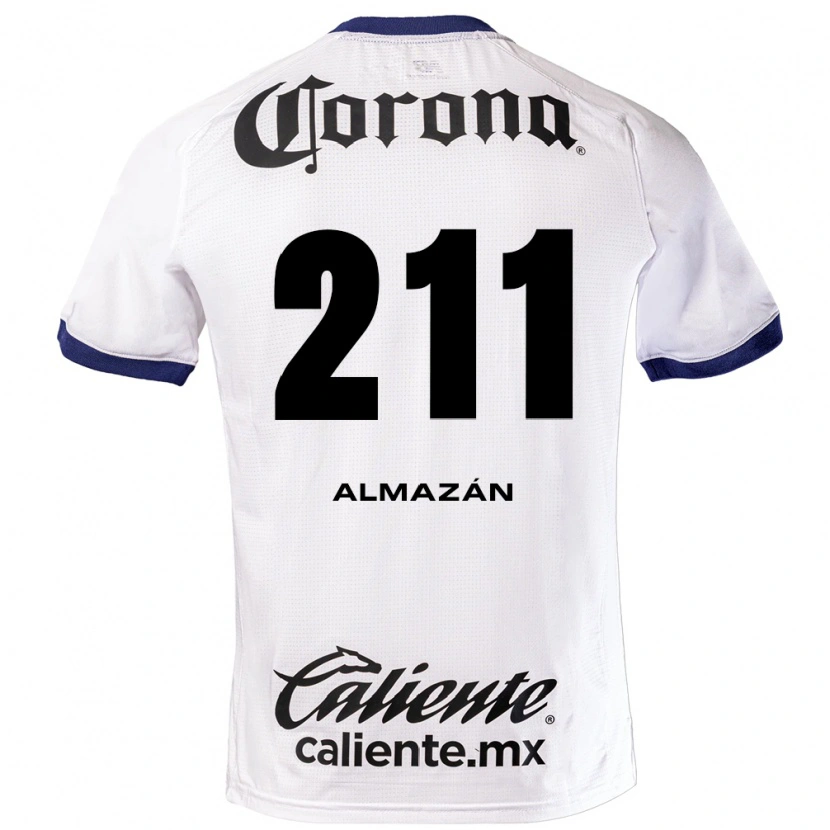 Danxen Mujer Camiseta Fernando Almazán #211 Blanco Azul Negro 2ª Equipación 2026/27 La Camisa