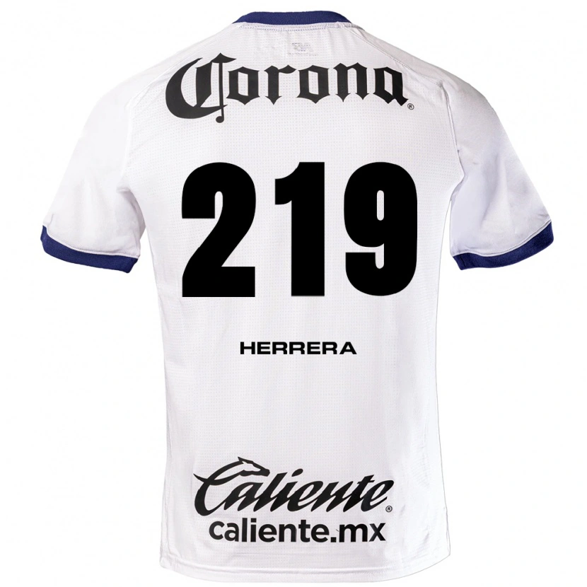 Danxen Mujer Camiseta Emilio Herrera #219 Blanco Azul Negro 2ª Equipación 2026/27 La Camisa