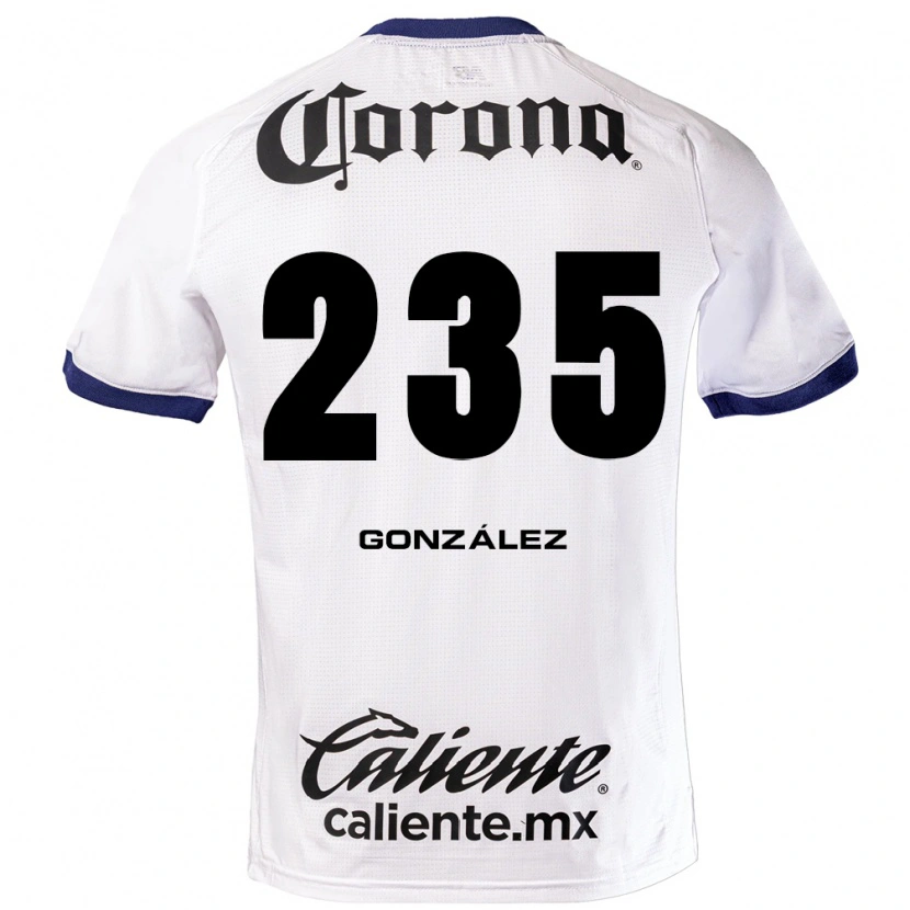 Danxen Mujer Camiseta Ian González #235 Blanco Azul Negro 2ª Equipación 2026/27 La Camisa