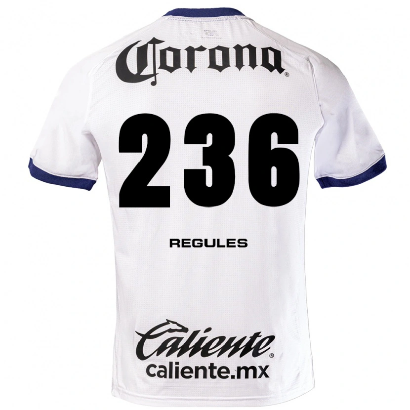 Danxen Mujer Camiseta Carlo Regules #236 Blanco Azul Negro 2ª Equipación 2026/27 La Camisa