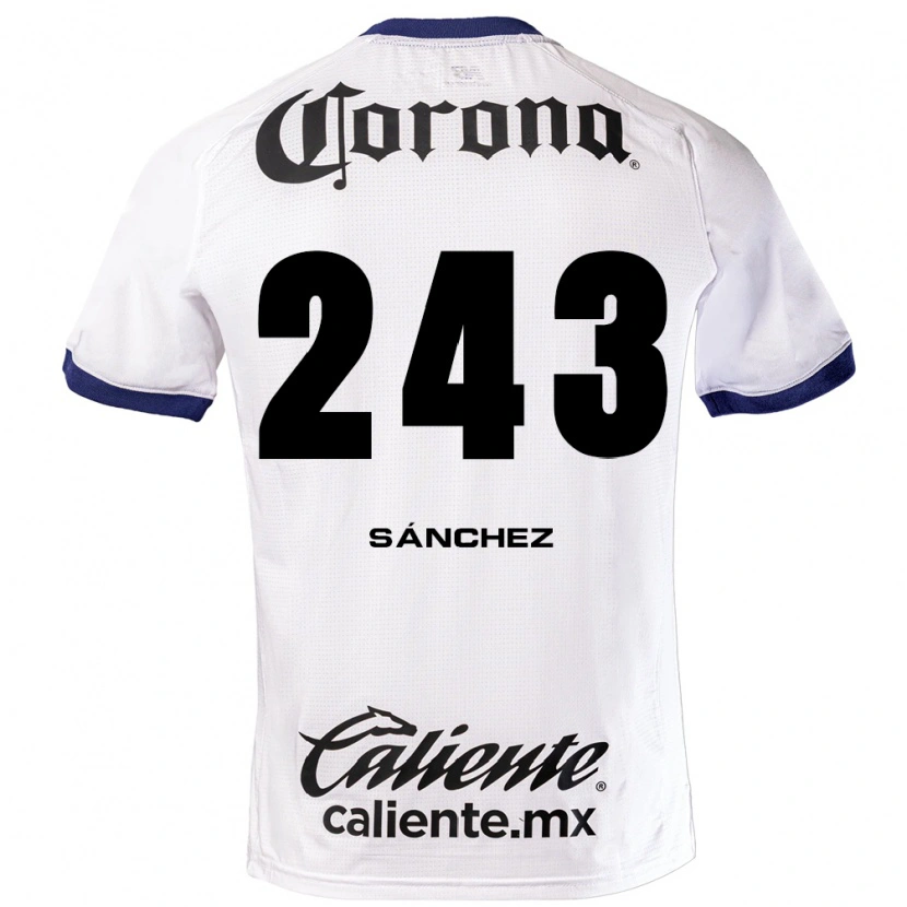 Danxen Mujer Camiseta Cedric Sánchez #243 Blanco Azul Negro 2ª Equipación 2026/27 La Camisa