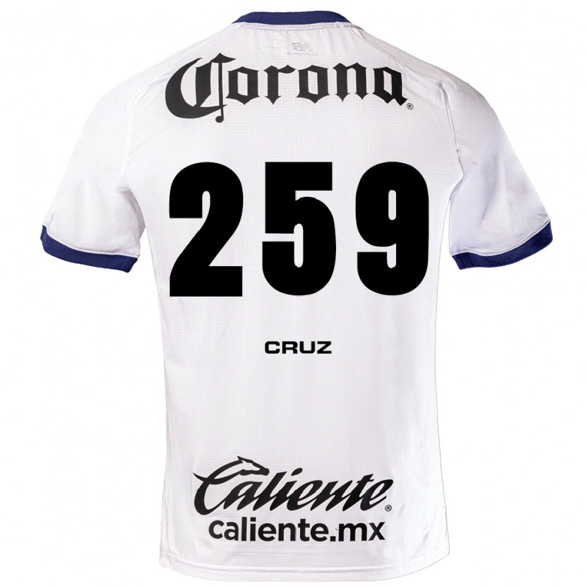 Danxen Mujer Camiseta Eder Cruz #259 Blanco Azul Negro 2ª Equipación 2026/27 La Camisa
