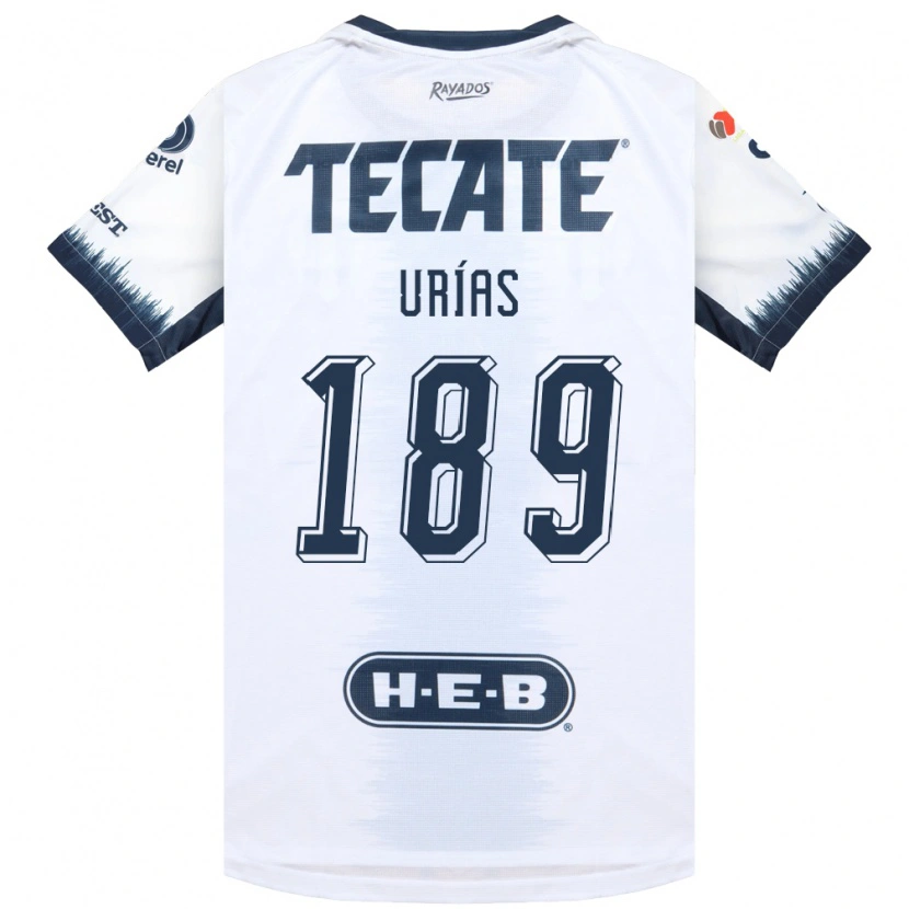Danxen Mujer Camiseta Álex Urías #189 Blanco Azul Tinta Rojo 2ª Equipación 2026/27 La Camisa