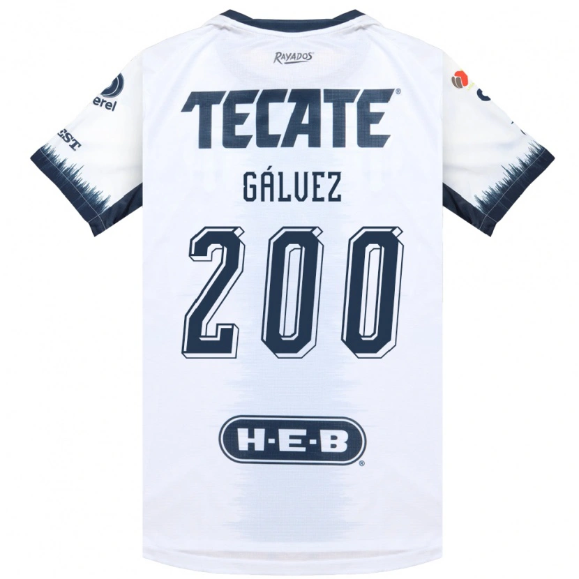 Danxen Mujer Camiseta Omar Gálvez #200 Blanco Azul Tinta Rojo 2ª Equipación 2026/27 La Camisa