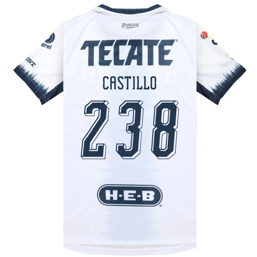 Danxen Mujer Camiseta Juan Castillo #238 Blanco Azul Tinta Rojo 2ª Equipación 2026/27 La Camisa