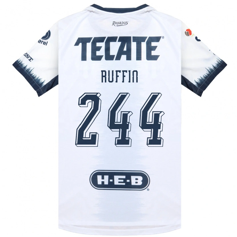Danxen Mujer Camiseta Paxon Ruffin #244 Blanco Azul Tinta Rojo 2ª Equipación 2026/27 La Camisa