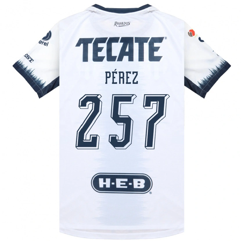 Danxen Mujer Camiseta Anthony Pérez #257 Blanco Azul Tinta Rojo 2ª Equipación 2026/27 La Camisa