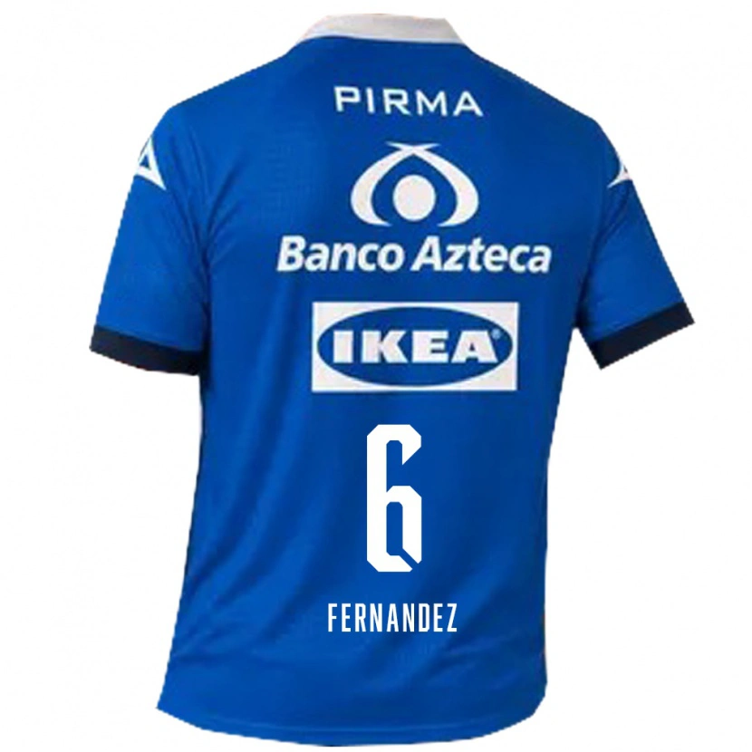 Danxen Mujer Camiseta Liliana Fernández #6 Azul Blanco 2ª Equipación 2026/27 La Camisa