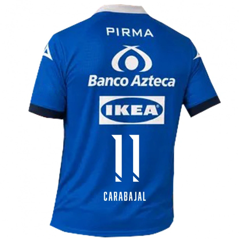 Danxen Mujer Camiseta Gabriel Carabajal #11 Azul Blanco 2ª Equipación 2026/27 La Camisa