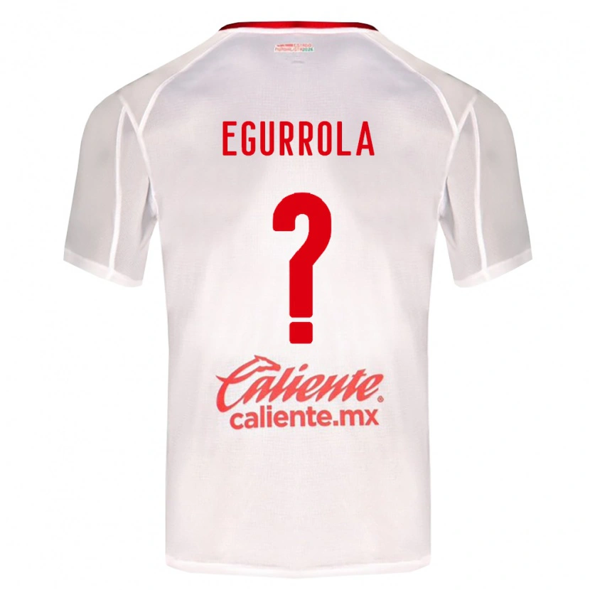 Danxen Mujer Camiseta Luis Egurrola #0 Blanco Verde Rojo 2ª Equipación 2026/27 La Camisa