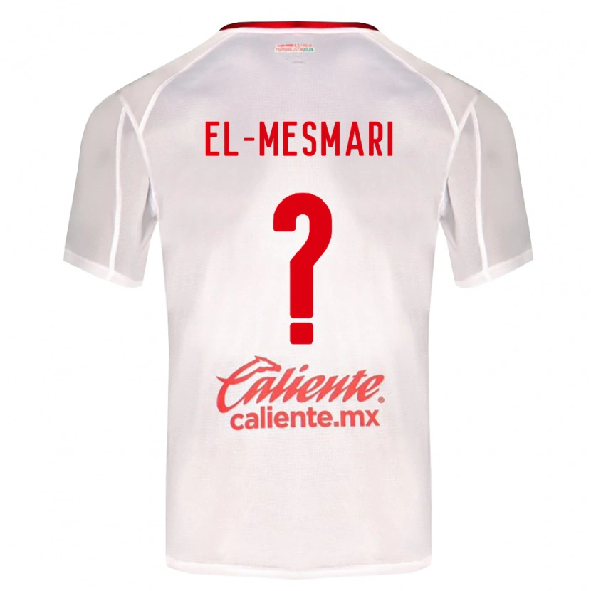 Danxen Mujer Camiseta Bruce El-Mesmari #0 Blanco Verde Rojo 2ª Equipación 2026/27 La Camisa