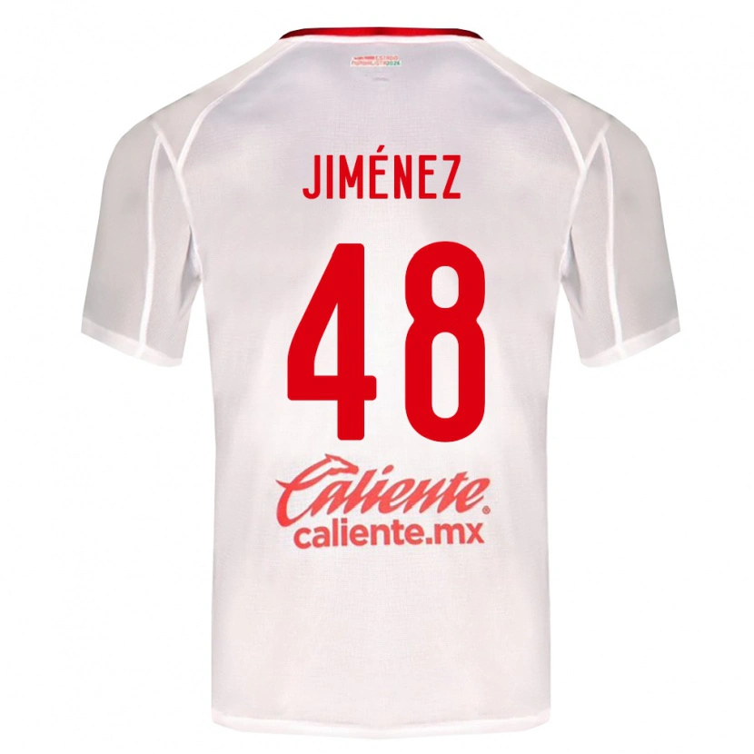 Danxen Mujer Camiseta Leonardo Jiménez #48 Blanco Verde Rojo 2ª Equipación 2026/27 La Camisa