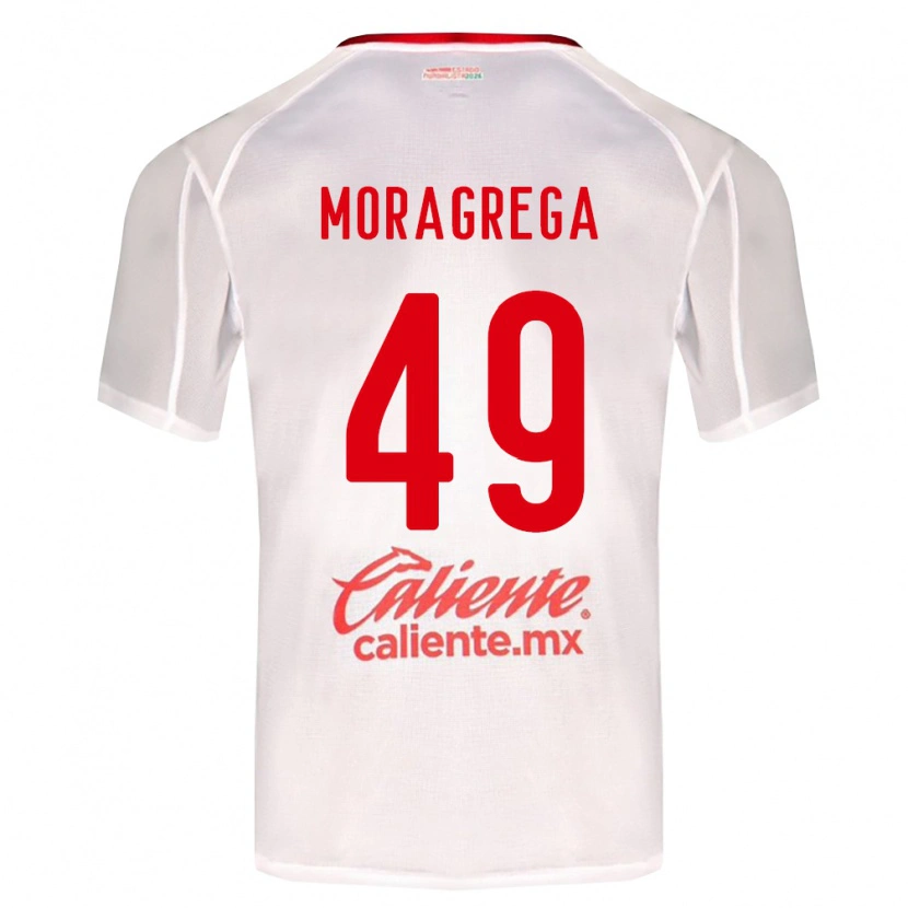 Danxen Mujer Camiseta Vladimir Moragrega #49 Blanco Verde Rojo 2ª Equipación 2026/27 La Camisa