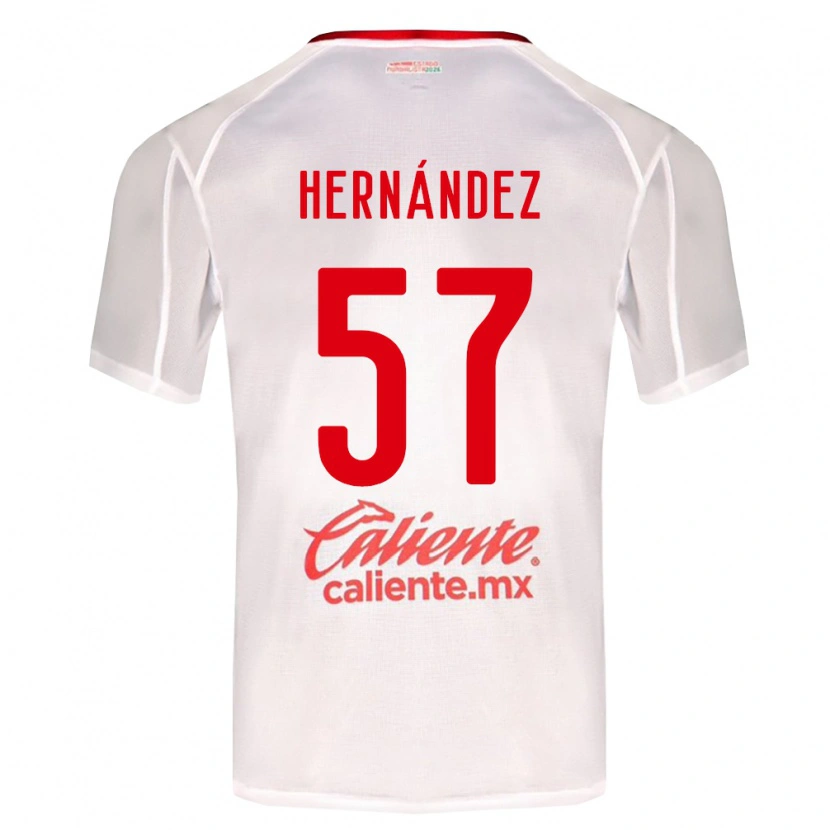 Danxen Mujer Camiseta Jesús Hernández #57 Blanco Verde Rojo 2ª Equipación 2026/27 La Camisa