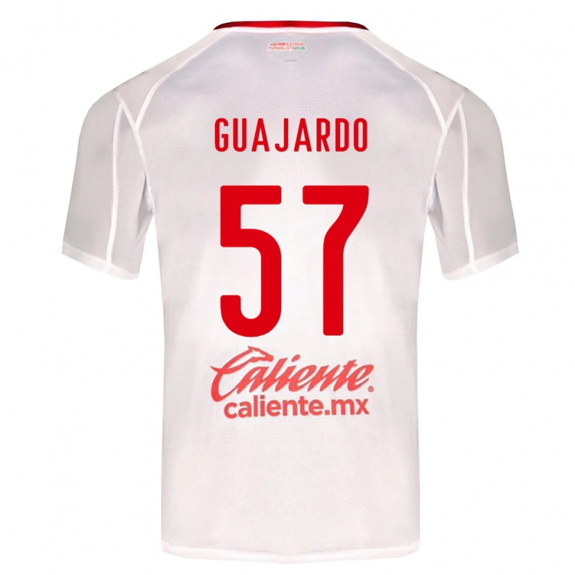 Danxen Mujer Camiseta Dylan Guajardo #57 Blanco Verde Rojo 2ª Equipación 2026/27 La Camisa