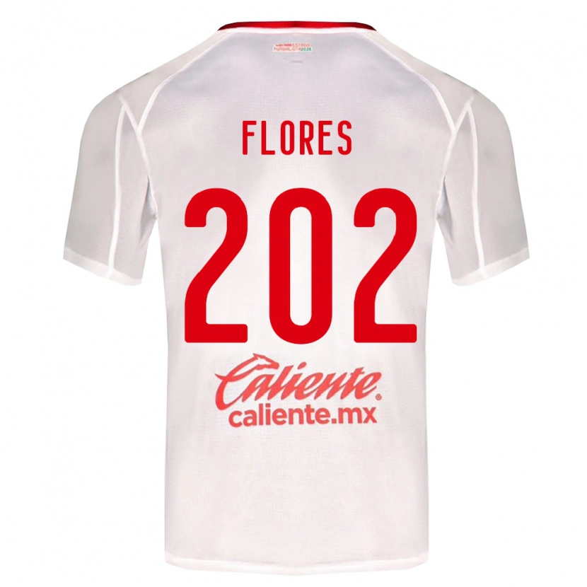 Danxen Mujer Camiseta Daniel Flores #202 Blanco Verde Rojo 2ª Equipación 2026/27 La Camisa