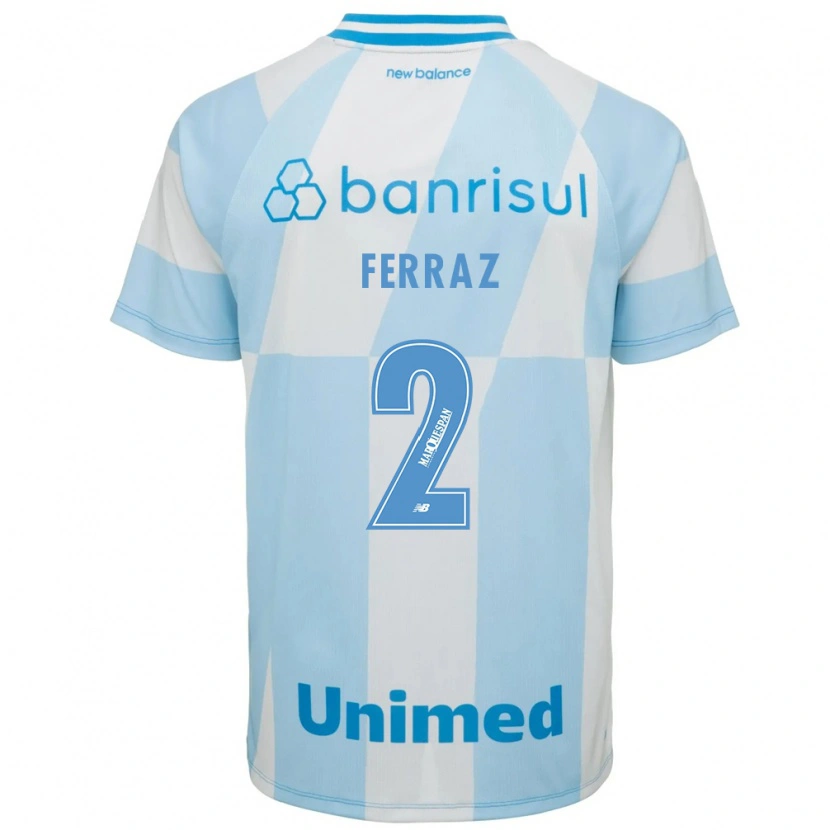 Danxen Mujer Camiseta Victor Ferraz #2 Azul Claro Blanco 2ª Equipación 2026/27 La Camisa