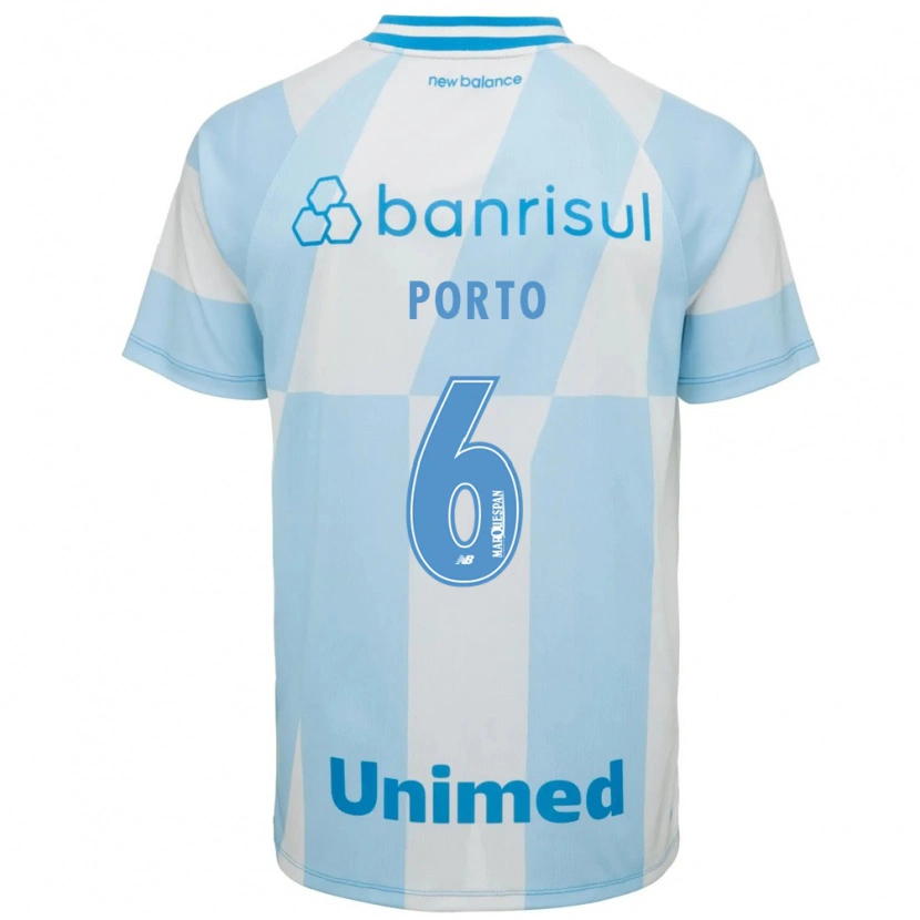 Danxen Mujer Camiseta Ana Cristina Villela Porto #6 Azul Claro Blanco 2ª Equipación 2026/27 La Camisa