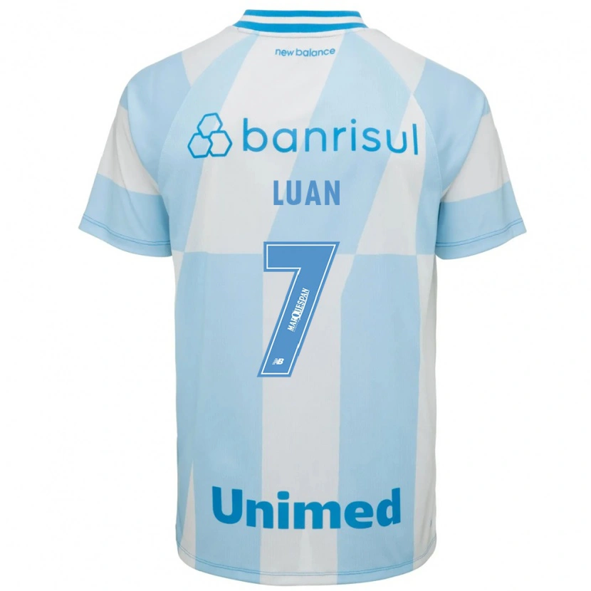 Danxen Mujer Camiseta Luan #7 Azul Claro Blanco 2ª Equipación 2026/27 La Camisa