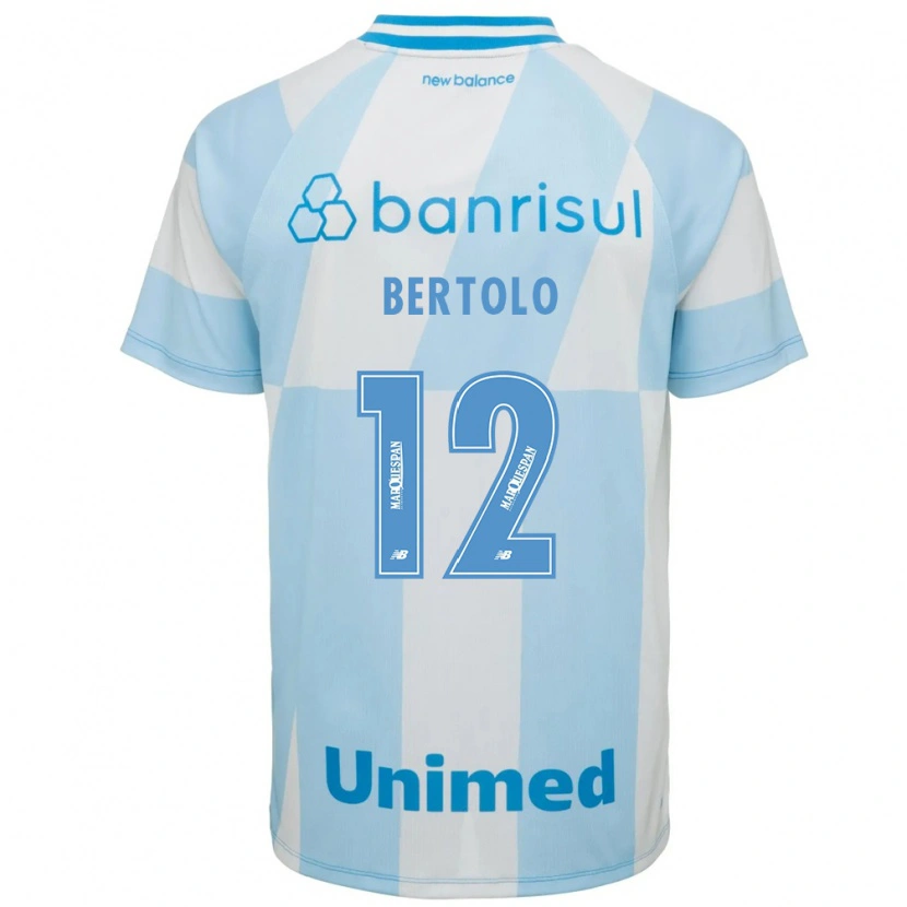 Danxen Mujer Camiseta Mateus Bertolo #12 Azul Claro Blanco 2ª Equipación 2026/27 La Camisa