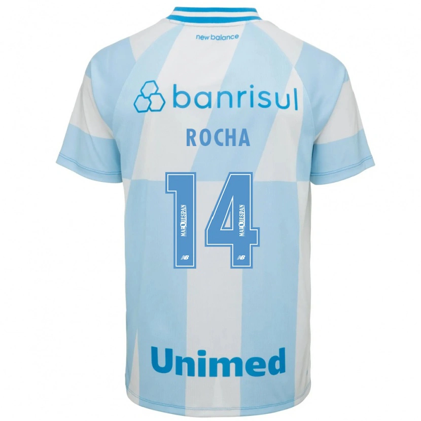 Danxen Mujer Camiseta Marcos Rocha #14 Azul Claro Blanco 2ª Equipación 2026/27 La Camisa